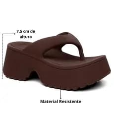 Tamanco feminino plataforma alta,  sandália plataforma alta Wing