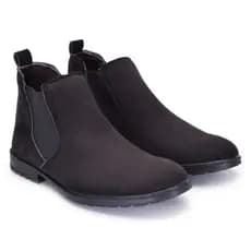Botina masculina Chelsea de camurça, bota masculina confortável