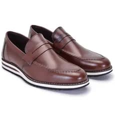 Sapato social masculino Oxford de couro, sapato social calce fácil confortável - Promoção