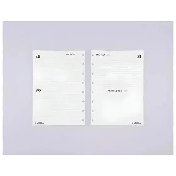 Refil Caderno Inteligente Agenda A5 96 Folhas 90g/m² - Caderno Inteligencia