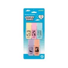 Marca Texto Mini Pastel Looney Tunes Blister C/5 Cores - Leo e Leo