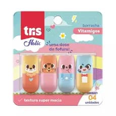 Borracha Ponteira Vitamigos Holic Fofurices - Tris