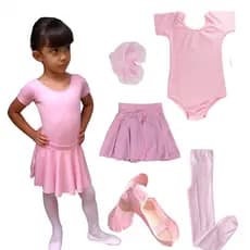 Roupa de Ballet Completo Infantil , Balé Clássico , pequenas Bailarina , Fantasias de Balé