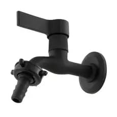 Torneira De Jardim E Tanque Lavanderia Metal Maquina De Lavar Preta De Parede C70