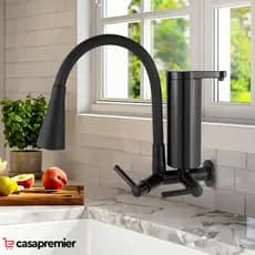 TORNEIRA COZINHA COM FILTRO GOURMET FLEXÍVEL 2 JATOS PAREDE