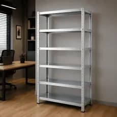 Estante De Aço 6 Prateleiras 198x90cm Multiuso Galvanizada Suporta Até 180kg
