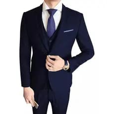 Terno Slim Masculino Completo Azul Marinho - Paleto+calça+barato!!