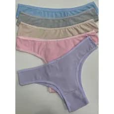 Tanga Confortável Algodão kit com 10 Peças