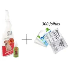 Kit PetClean: Xixi Stop + Jornal pet de 300 Folhas
