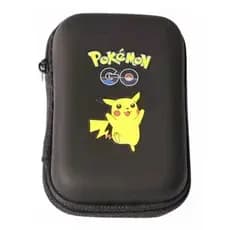 Estojo Porta Cards Cartas Pokemon Pikachu Portátil com boneco