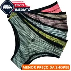 Kit Calcinhas Cós Alto Firmadora Lateral Larga Suplex - Firma Normal