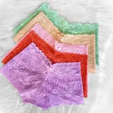 Kit 3 Calcinha Calesson Cós Alto Renda Sensual Com Forro - Calesson
