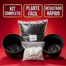Kit Completo Plantio 2 Vaso N15 + Terra Adubada 2kg + Granilha N2 600g Drenagem Plantas Jardim Decoracao