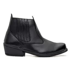 Bota Botina Masculina Elástico Lateral Chelsea Agroboy Rodeio Peão Promoção Resistente Confortável