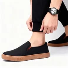 Sapatênis Polo Slip On Casual Masculino + Brinde Relógio