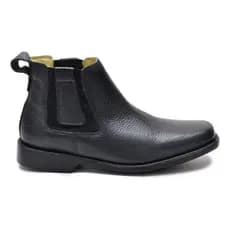 Bota Botina Masculina Elástica Chelsea Rodeio Couro Promoção