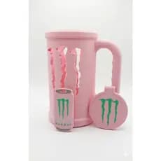 Caneca Porta-Lata 3D com tampa e Abridor | Suporte Criativo para Latas | Decoração Geek