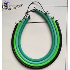 100 % Brand New Mergulho Submarino Lançagun Lança Borracha 5mm X 10mm Verde Azul 50 Centímetros De Banda Estilingue Tubo De Látex