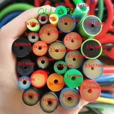 1 Metro Faixa De Borracha De Pesca Submarina Tubo De Látex ELASTIC Inter dia 1mm 2mm 2,5mm 3mm 4mm 5mm 6mm 7mm De Saída 8mm 10mm 12mm 14mm 16mm 18mm