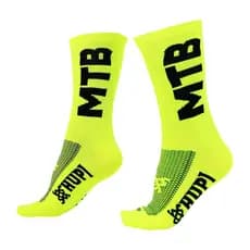 Meia Ciclismo Hupi MTB Amarelo Neon