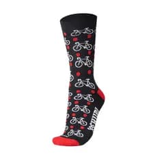 Meia Ciclismo Hupi Bike Love Preto