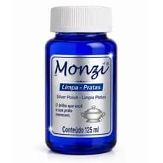 Limpa Prata Monzi 125 ml Limpa Corrente Prata Pulseira Brilho