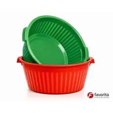 Bacia Frisada 15 Litros Sem Alça Borda Arredondada - Cores Sortidas TOYBA15