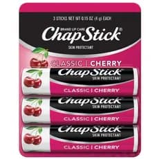 Hidratante Labial, Sticks, Sabor Cereja, Kit com 3 unidades, ChapStick