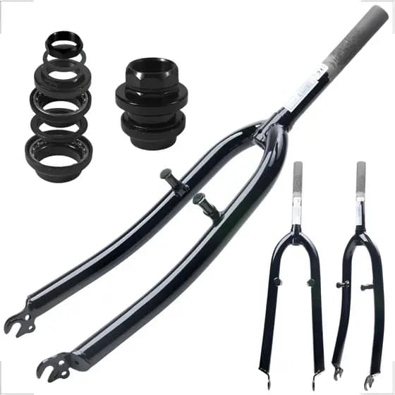 Garfo Sundown Aro 26 Reforçado Rosca Fina Standard + Movimento de Direção Preto