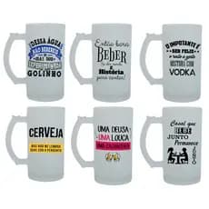 Caneca De Vidro Cerveja Chopp Vodka Personalizado Presente