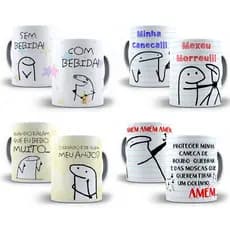Caneca Flork Memes Porcelana Frases Divertidas