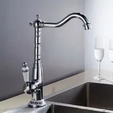 Torneira Da Bacia Do Banheiro Pia Cromo Latão Misturador De Água Quente E Fria Deck Montado Único Punho Furo Torneiras z
