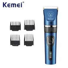 Kemei Cortador De Gato Para Cabelos Emaranhados , Barbeador Cães , Baixo Ruído , Recarregável , Sem Fio , Elétrico , Sil