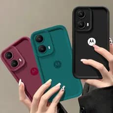 Capa Macia De Silicone Líquido Original Oficial Motorola Moto G75 G53 G34 G30 G20 G10 G04 G04S G22 G24 G13 G23 G35 G55 G