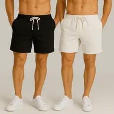 Kit 2 Shorts Linho Masculina Bermuda Estilo Mauricinho Leve Combo Econômico