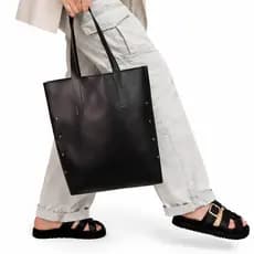 Bolsa Feminina Grande Casual Elegante Alça Fixa Fecho Imã Espaçosa Moderna