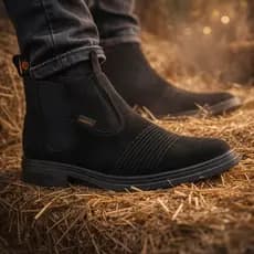 Bota Botina Vaquejada Sola Costurada Resistente Botina Campo Agro Rodeio Masculina Feminina Confortável