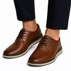 Sapato Oxford Social Masculino Esporte Fino com Cadarço Confortável Fosco