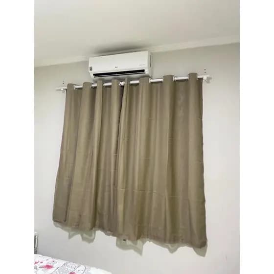Cortina blackout com voil para sala, quarto, cozinha 2,80m x 1,80m