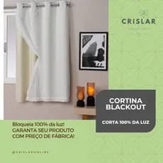 Cortina Blackout  Com Voil Liso 1 parte 1,40m × 1,70m
