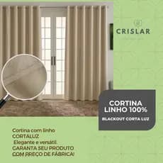 Cortina Linho 100% Blackout - Elegância e Escuridão Total
