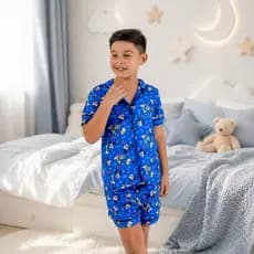 Pijama Americano Curto Infantil Menino Conforto Dinossauro