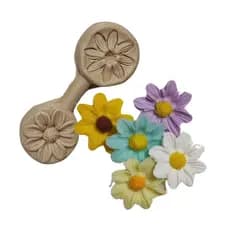 Molde de Silicone Frisador de Folha Margarida| Para Artesanato Biscuit | Cód 1452