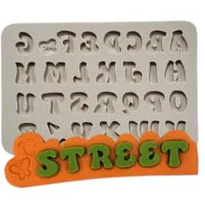 Molde de silicone - Alfabeto street - cod 1569