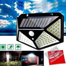 Luminária Solar 100 Leds Sensor De Movimento Multifunções GlobalMix