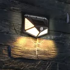 Luminária solar 4 placa de 100 LDEs