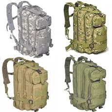 Mochila Tática Echolife Infinite War Caqui Em Poliamida 25 Litros