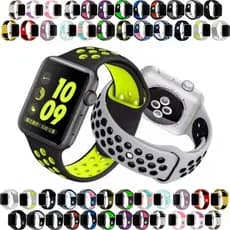 Pulseira Silicone para Smartwatch Apple Watch 38mm 40mm 41mm 42mm 44mm 45mm 49mm ULTRA 7 8 9