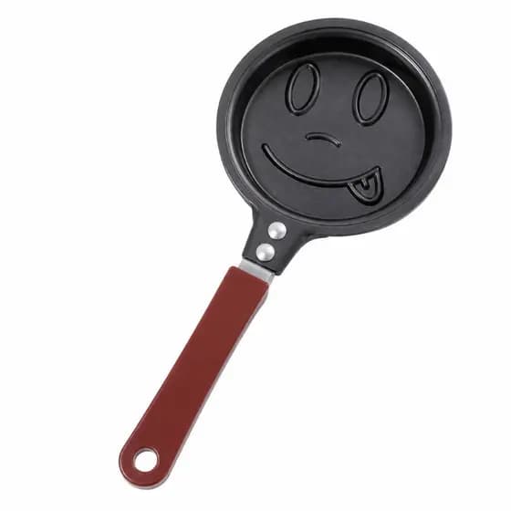 Mini Frigideira Antiaderente Smiley – Frigideira Divertida para Ovos, Panquecas e Café da Manhã