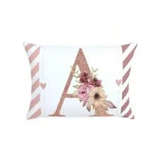 Fronha avulsa  Letras 70x60 Porta travesseiro com zíper A-Z